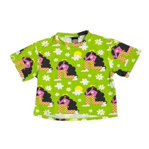 NEW NOOWORKS Mock Neck Top - Checkered Ladies